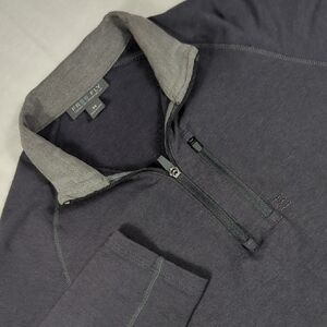 Free Fly Mens Quarter Zip Pullover Gray Size Medium